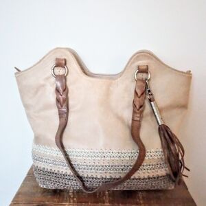 The Sak Embroidered Leather Hobo